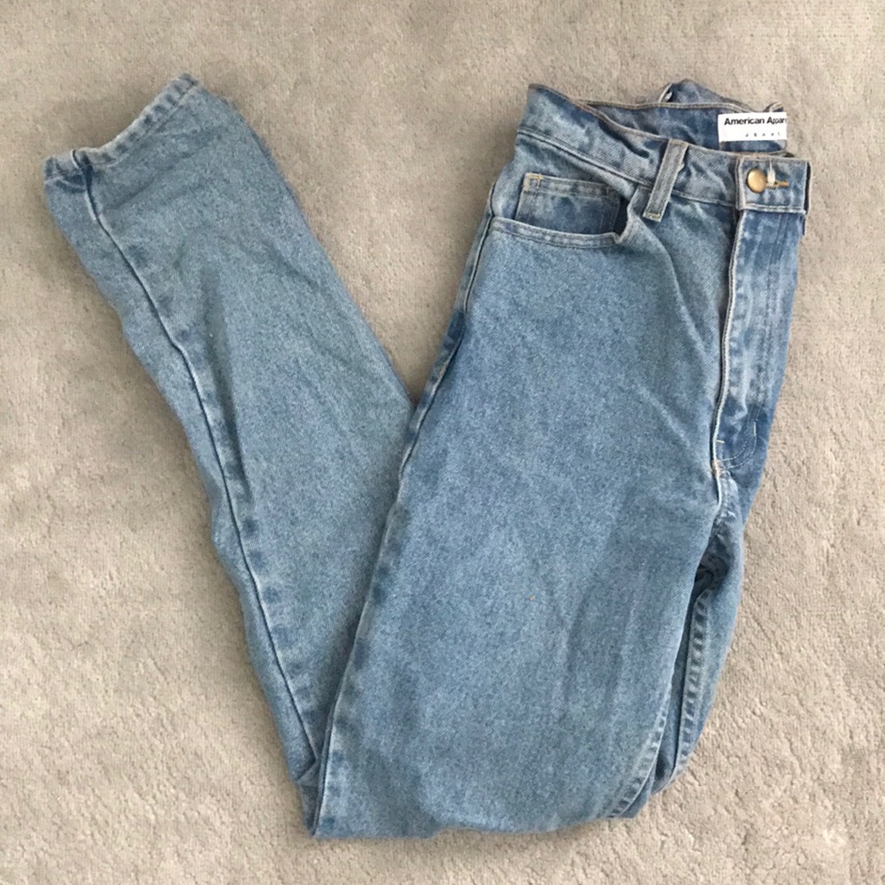American Apparel High Waisted Mom Jeans